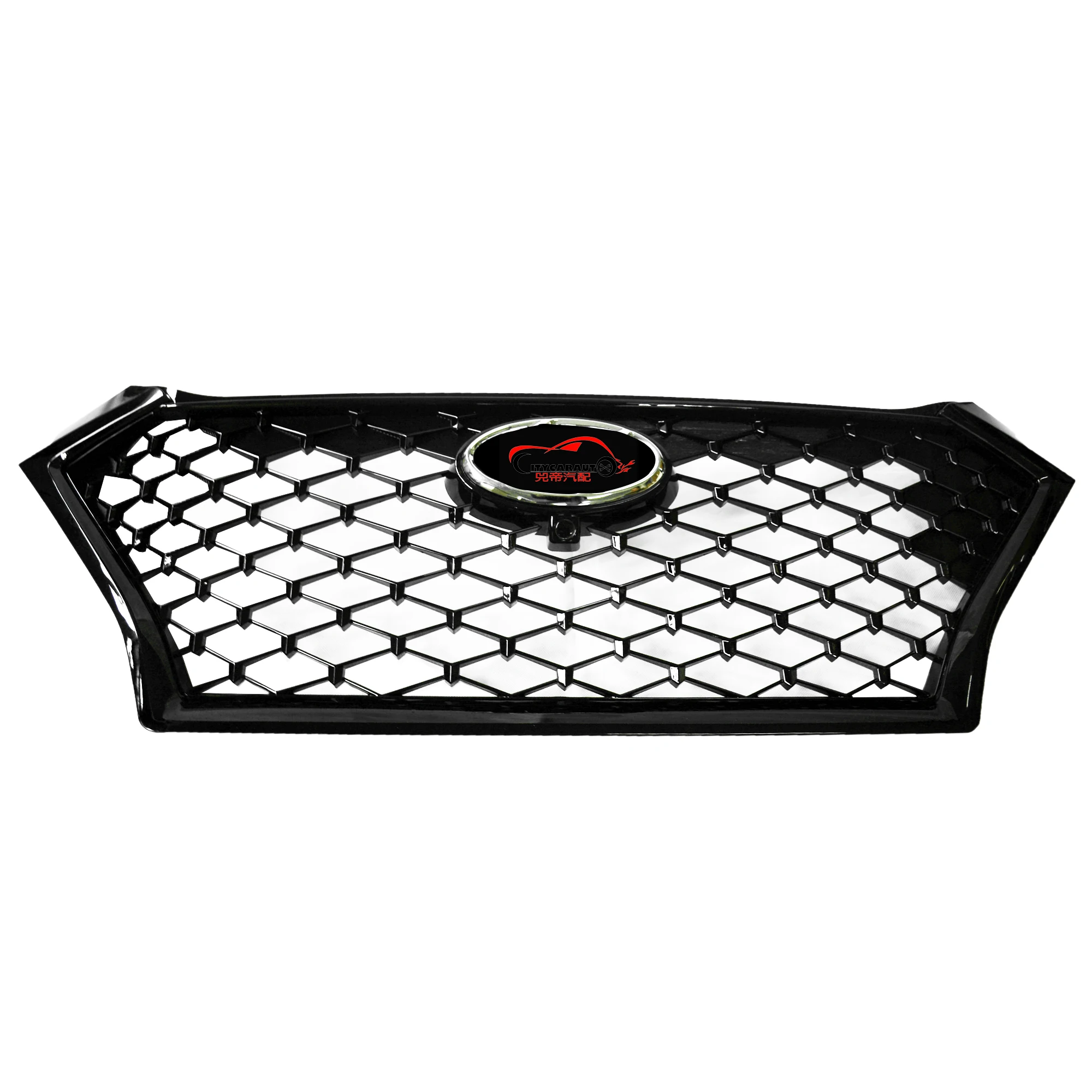 For Tucson Racing Grill For Tucson Santafee 2019 Modified Auto Front Bumper Mesh Cover Grills Grille For Trims Front Grill