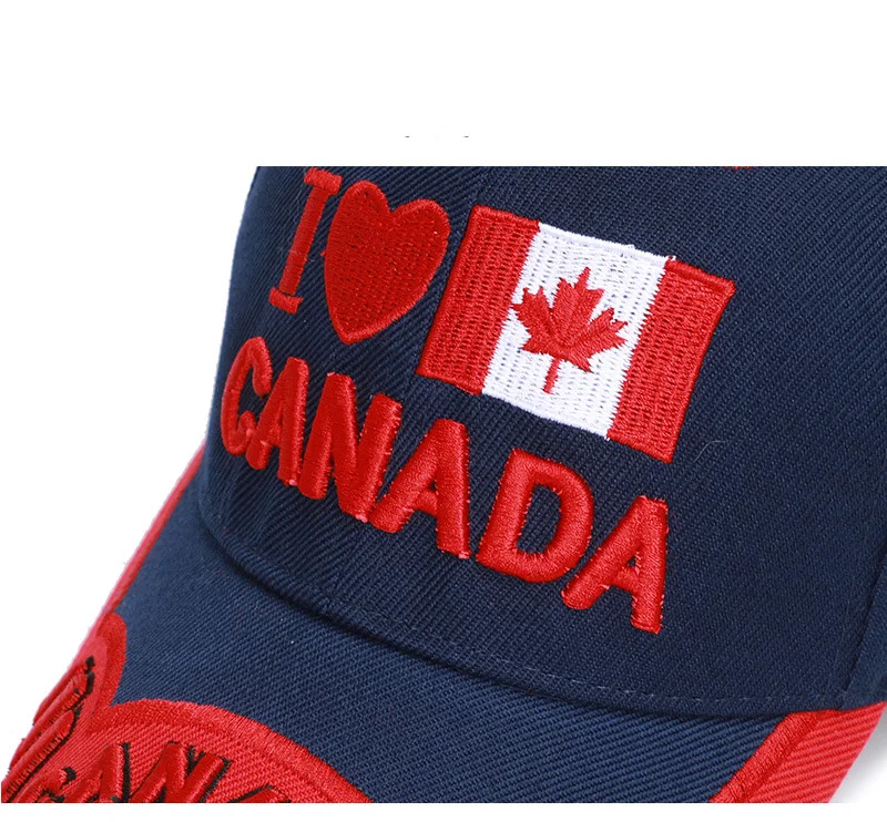 Canada Flag Men fishing Baseball Cap Of Embroidered Canada Hat Mens Snapback Bone Adjustable Women Baseball Hat Snapback Hat