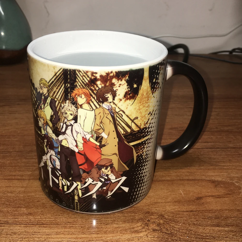 BUNGOU STRAY DOGS Ceramic 350ml Color Changed Magic Creative Gift Coffee Mug Tea Milk Cup