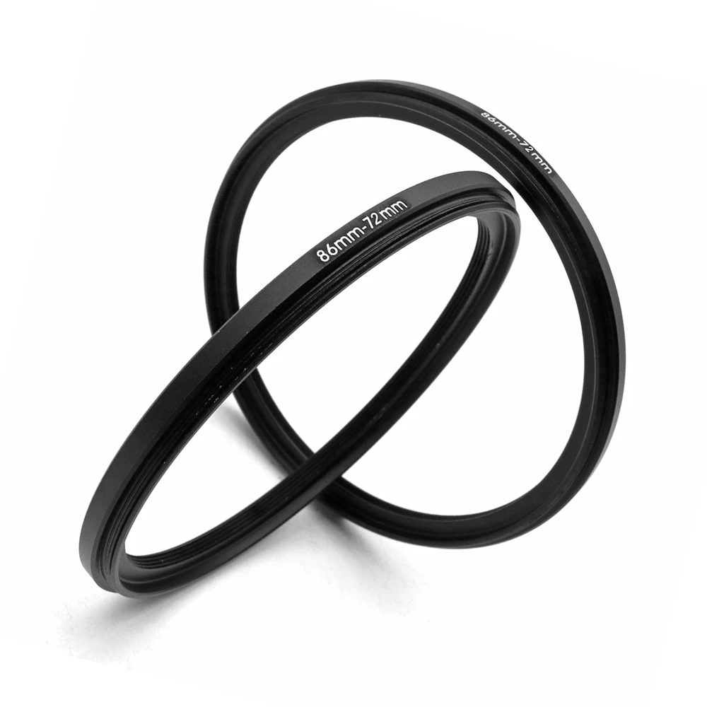 2ชิ้น Step Up/ขั้นตอนลงแหวนกรองอะแดปเตอร์แหวนผ้าทำความสะอาดเลนส์,86มม.-72มม.,86มม.-77มม.,86มม.-82มม.86มม.-95มม.,86มม.-105มม.