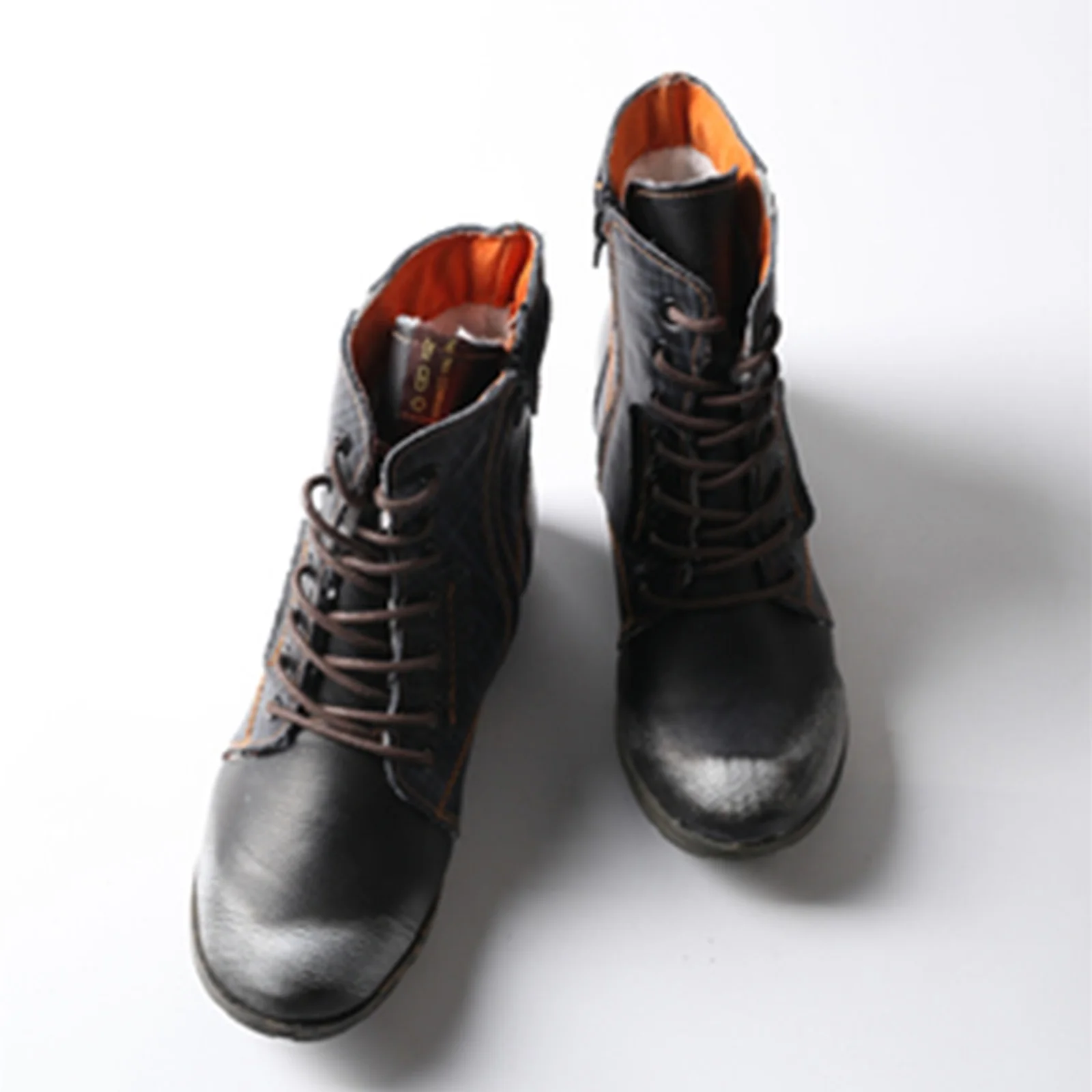2024 Fashion Boots New Beauty Leather Leisure Middle Top Middle Tube Short Women Shoes