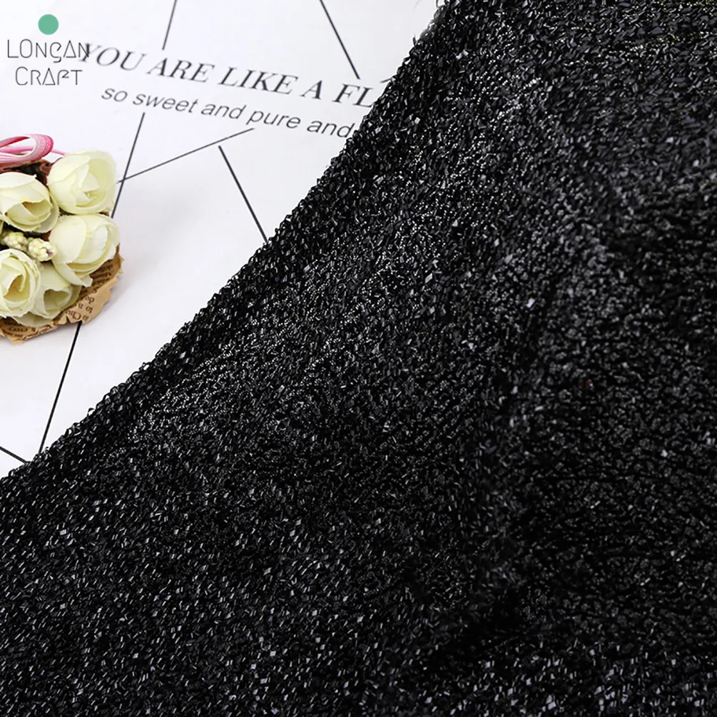 50cmX150cm Glitter Fabric Dolls Quilting Fabric For Crafts Handmade Stage Costumes Wedding Christmas Decorative Fabric