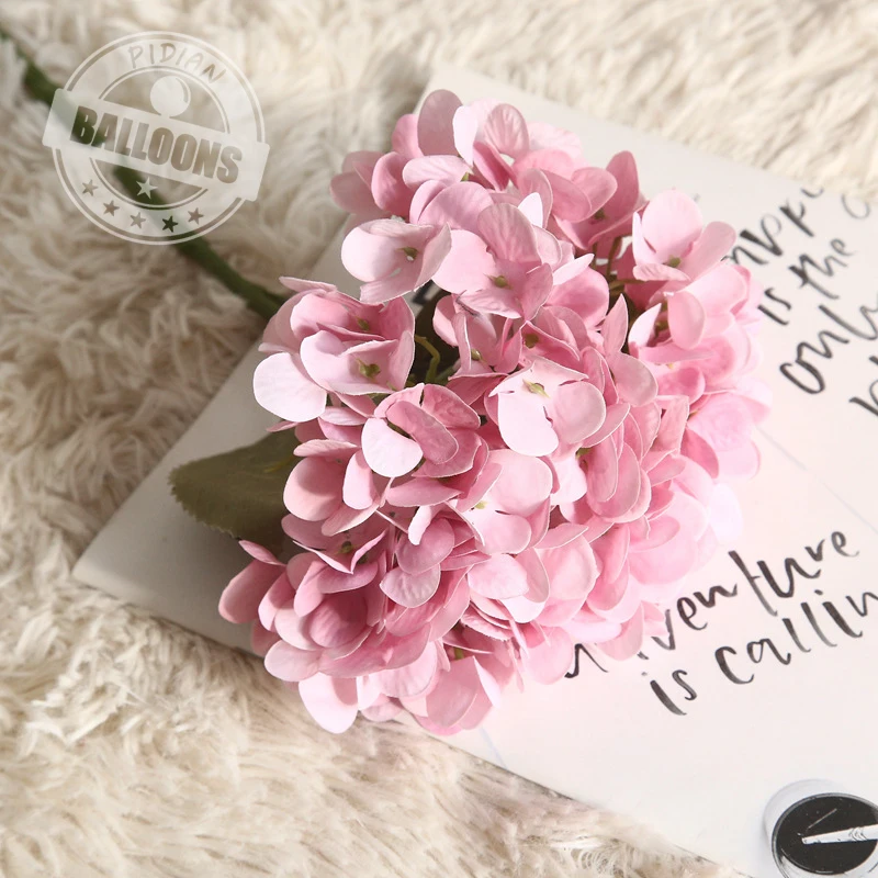1/2/5 Pcs 35cm Macarone Simulated Hydrangea Plant Bonsai Wedding Decorations Ins Wind Simulated Bouquet Room Decor Supplies