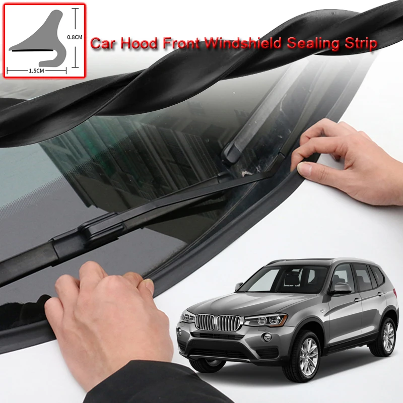 

For BMW X3 2014-2020 DIY 1.8M Car Seal Strip Windshied Spoiler Filler Protect Edge Weatherstrip Strips Sticker Auto Accessories