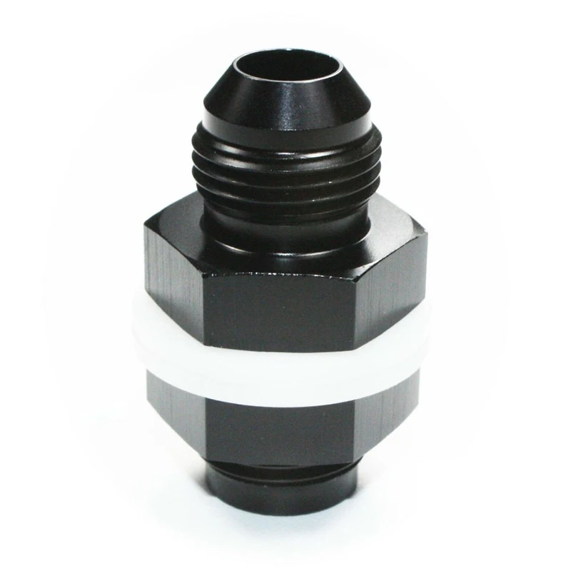 Black Aluminum Alloy 12 AN AN12 Flare Fuel Cell Bulkhead Fitting With Washer And Nut Car Accessories