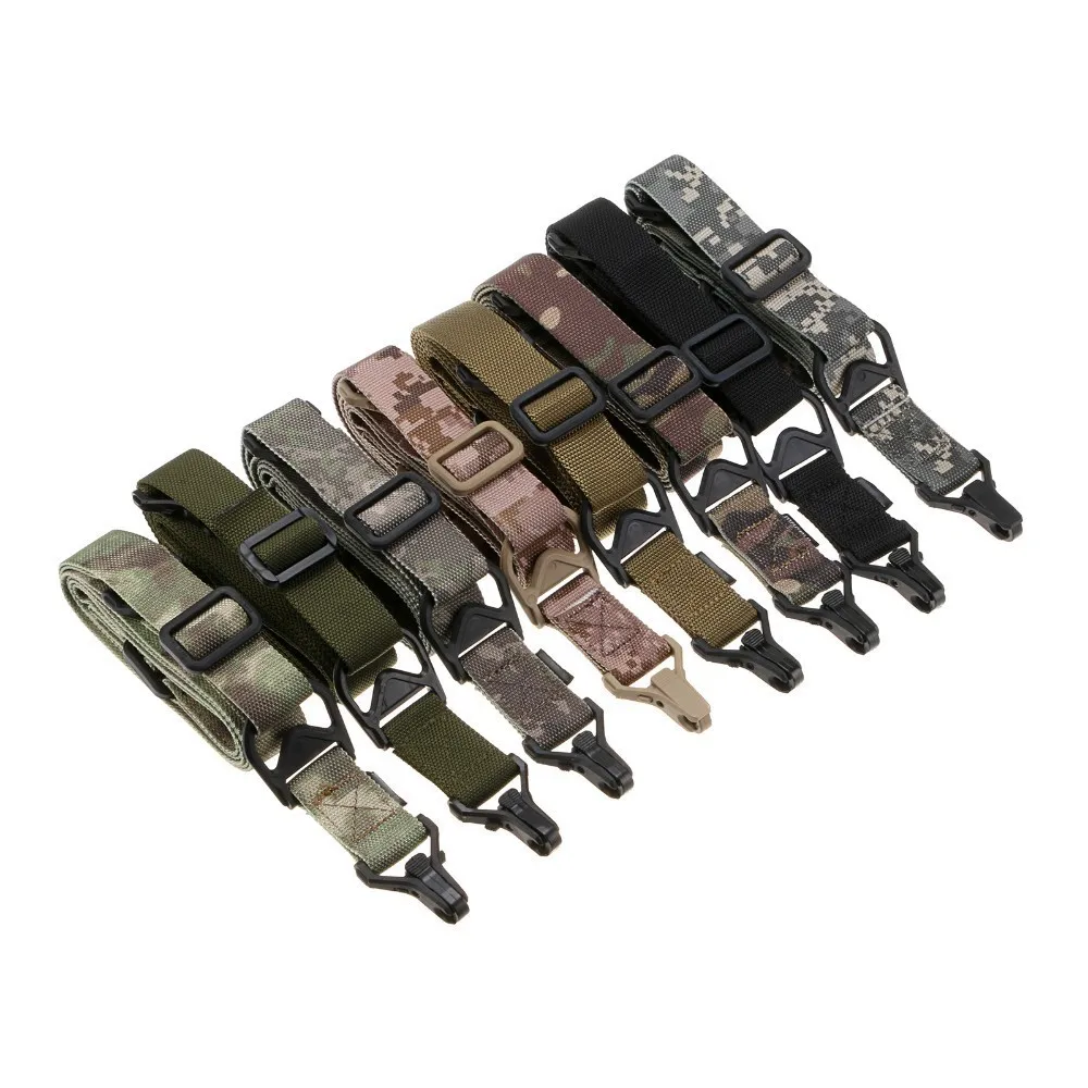 Tactical 2 Point Rifle Sling Hunting Dual Points Rifle Sling Nylon Multi-function Gun Strap Shoulder Strap Gun Accessories