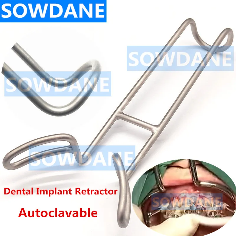 1 piece Dental Implant Lip & Cheek Retractor Orthodontic Surgical Mouth Opener Instrument Autoclavable Stainless Steel