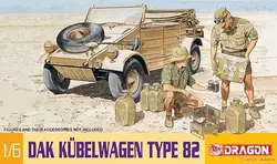 DRAGON 75021 1/6 Scale German African Legion Cubelwagen Type 82 Balloon Tire Specification Model Car