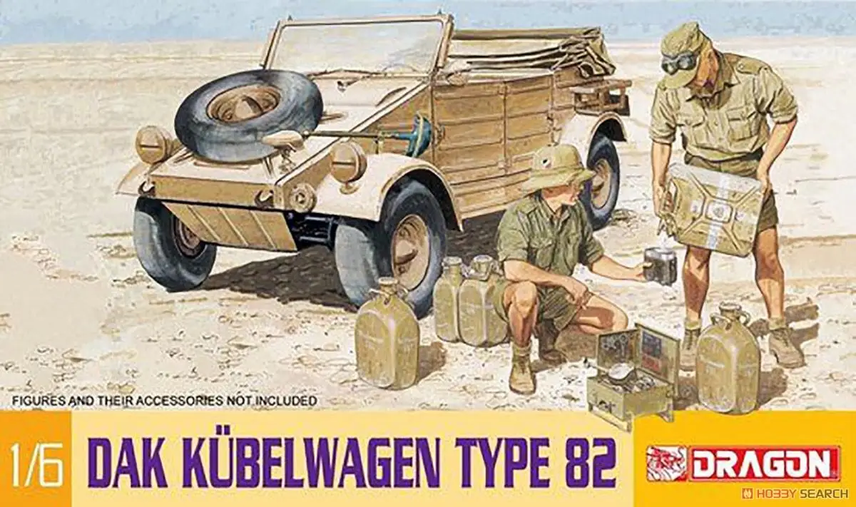 DRAGON 75021 1/6 Scale German African Legion Cubelwagen Type 82 Balloon Tire Specification Model Car