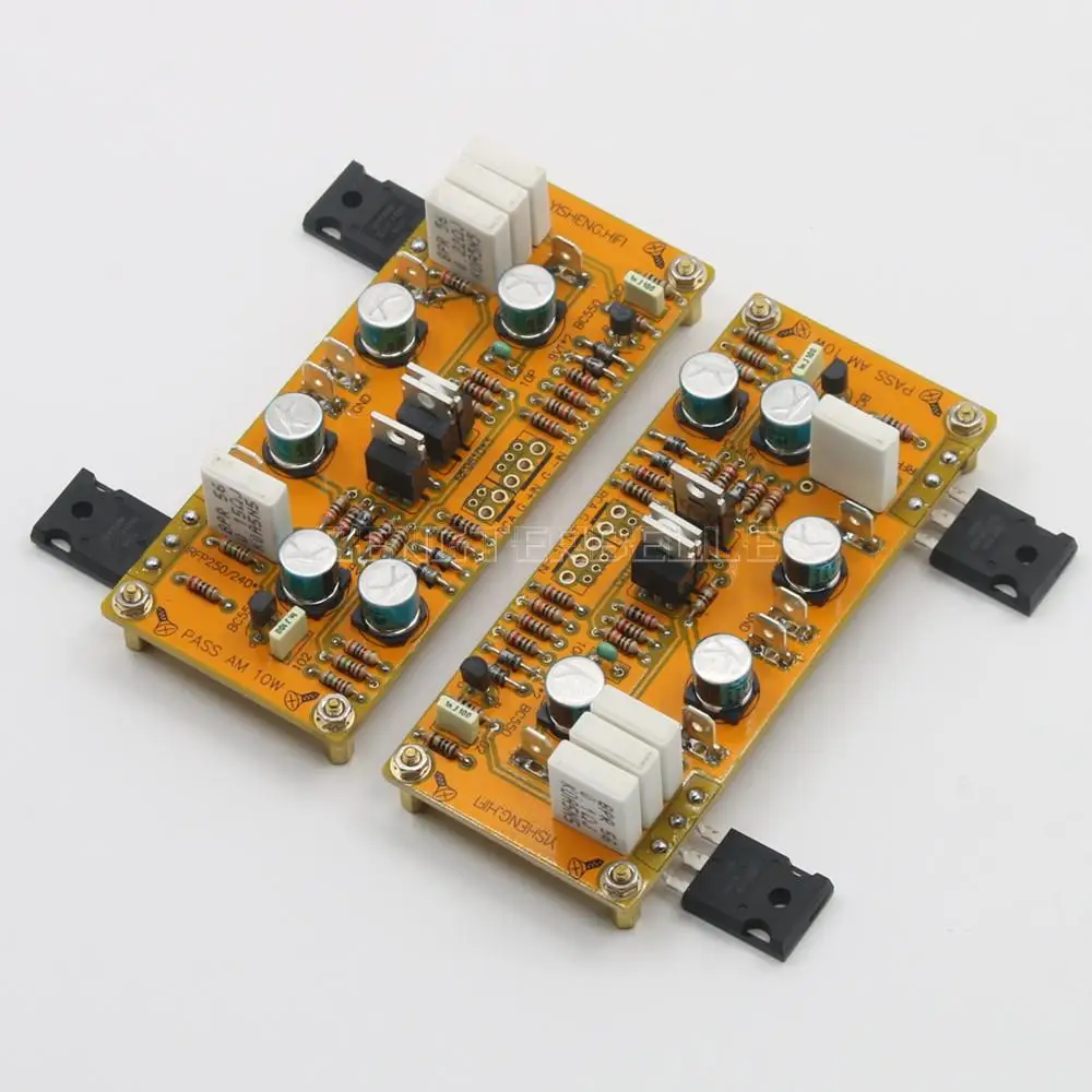 

1 Pair Stereo Home Audio PASS AM Single-Ended Class A Power Amplifier Board 10W*2 With Balanced Input