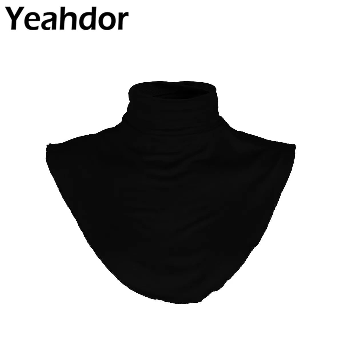 

Womens Fake Collar Detachable Cotton Collar Fake Turtleneck Half Tops Mock Sweater Blouse Dickey Collar Neck Warmer Covers