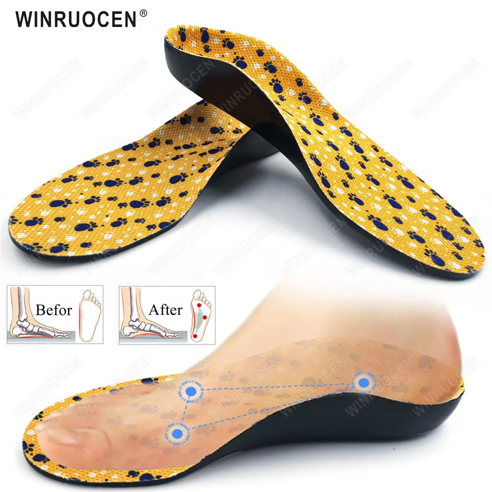 

EVA Professional Arch Support Flat Foot Orthopedic Insoles For Children OX-Legs Shoes Soles Heel Sport Insert Foot Care Pads