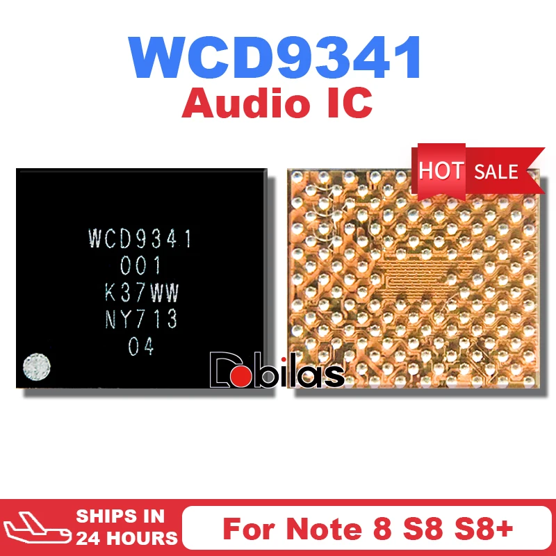 1Pcs/Lot WCD9341 001 For Samsung Galaxy Note 8 S8+ S8 Plus Audio Codec IC BGA Ring IC Replacement Parts Chipset