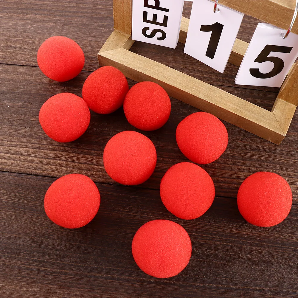 10 PCS 2.5/3.5/4.5cm Finger Sponge Ball Magic Tricks Classical Magician Illusion Comedy Close-up Stage Card Magic Accessories