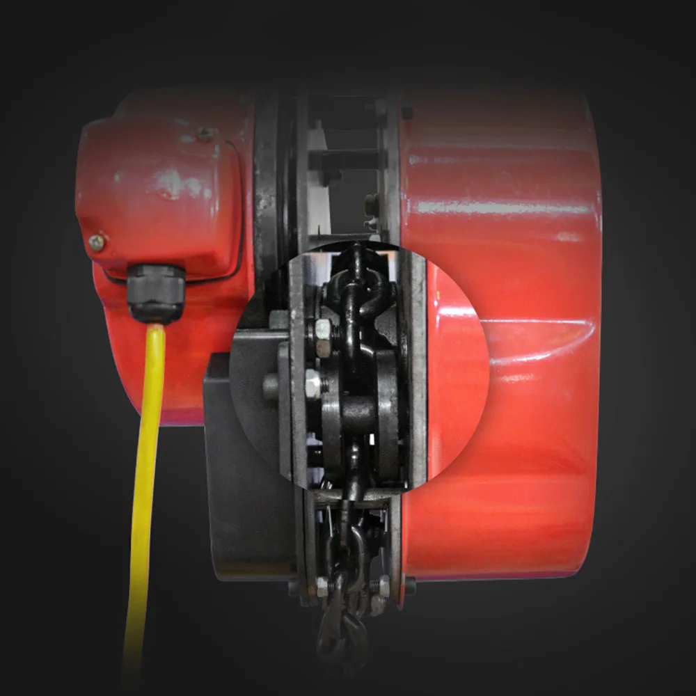 1T 1000KG Electric traction guide chain electric hoist 380V crane Suspension chain hoist winch 3/6/9 Meter Guide chain