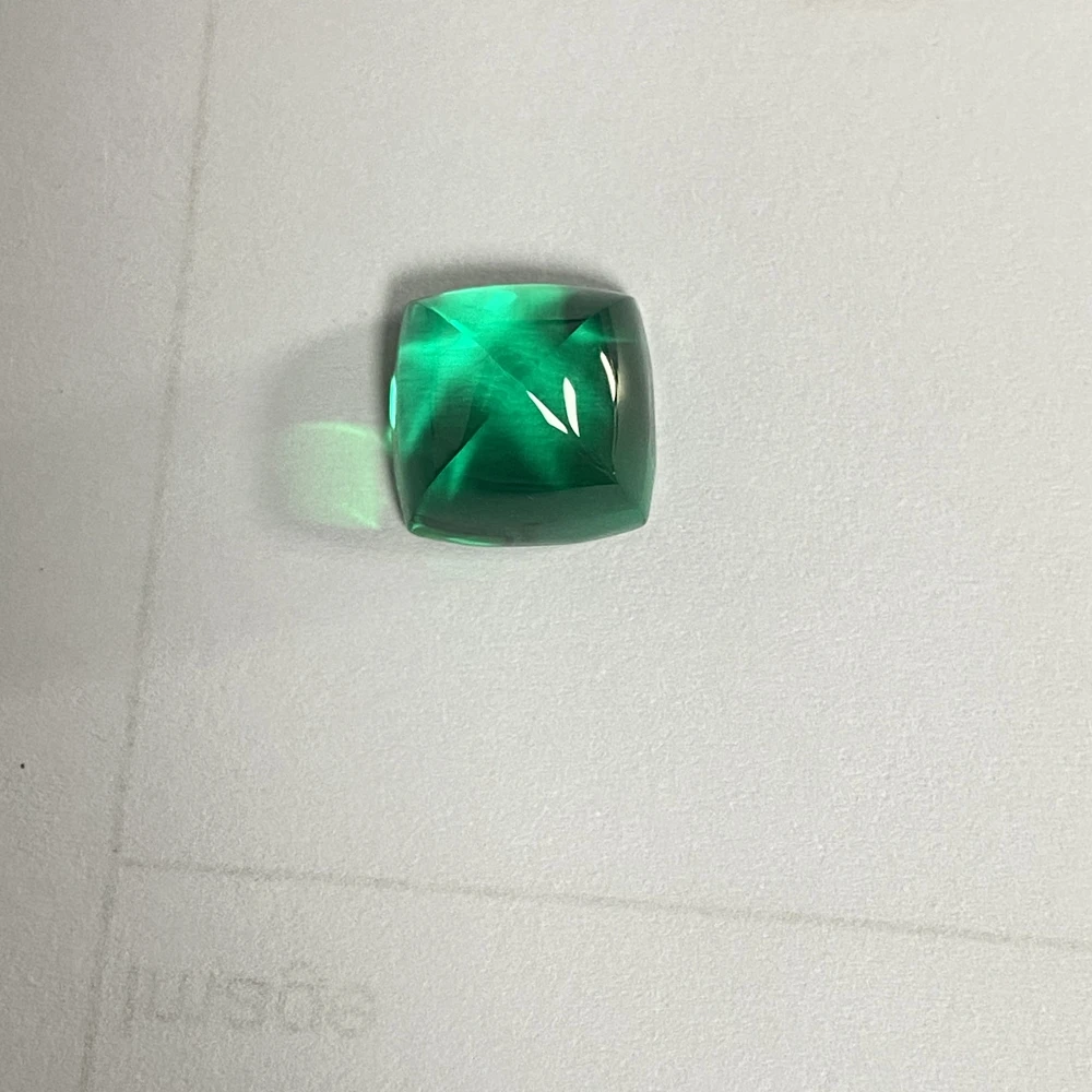 

Meisidian Cushion 10x10x7mm 5.8CTS Shape Lab Columbian Emerald Pirce Per Carat