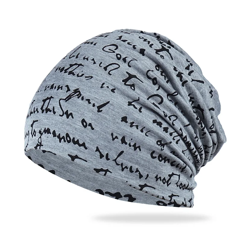 Men Women Winter Knitted Windproof Warm Letter Printing Hip-Hop Cap Fold Black Cotton Breathable Punk Hat K35 image 5