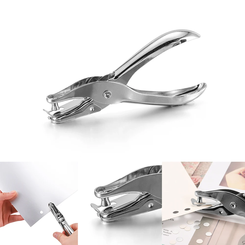 1pcs Handle Hole Punch Plier Circle Card Cut Hole Cutter Single Hole Puncher for Jewelry Making Package Accessories Tools