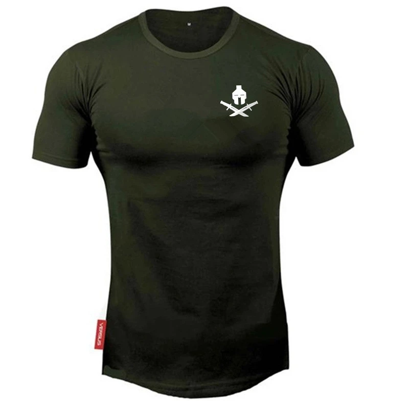 2024 nuovi uomini di marca abbigliamento fitness Running t shirt uomo o-collo t-shirt cotone bodybuilding camicie sportive top palestra uomo t shirt