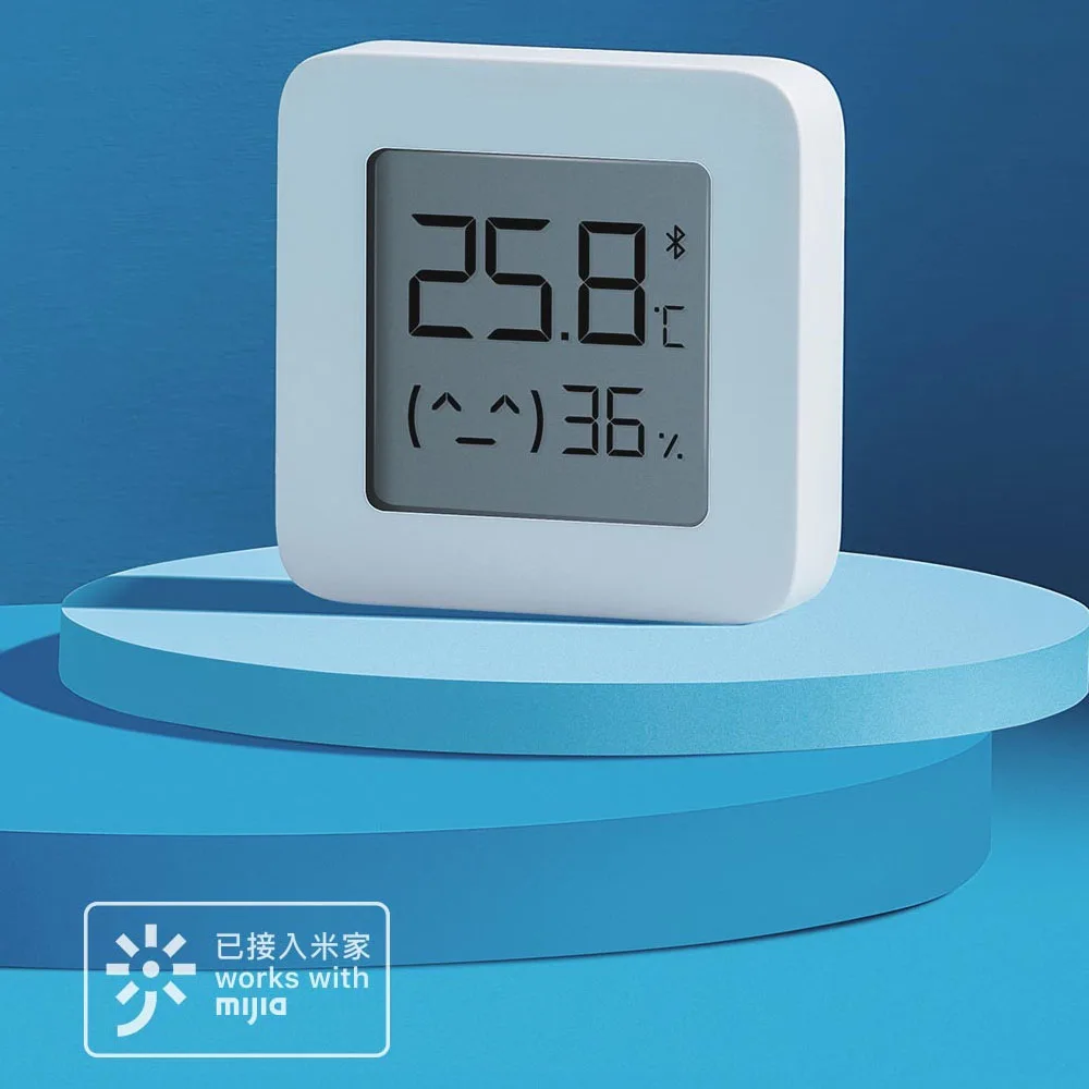 XIAOMI Mijia Bluetooth-Thermometer 2, kabellos, intelligent, elektrisch, digital, Hygrometer, Thermometer, funktioniert mit Akku