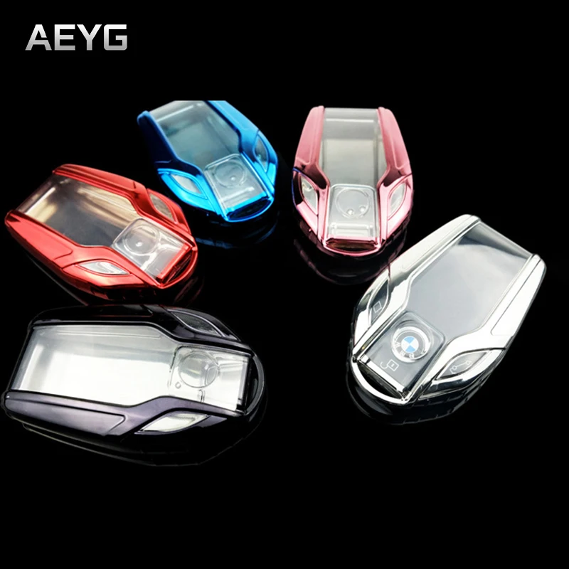 Soft TPU Car Smart Key Case Cover Shell For BMW X3 X4 X5 X7 5 7 Series G01 G02 G05 G07 G11 G12 G30 G31 G32 i8 I12 Accessories