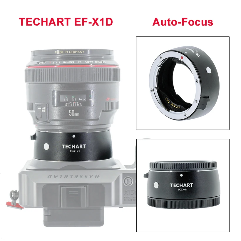 TECHART TCX-01 Auto focus Lens Adapter Ring For Canon EF Lens To Hasselblad X1d X1DII Camera