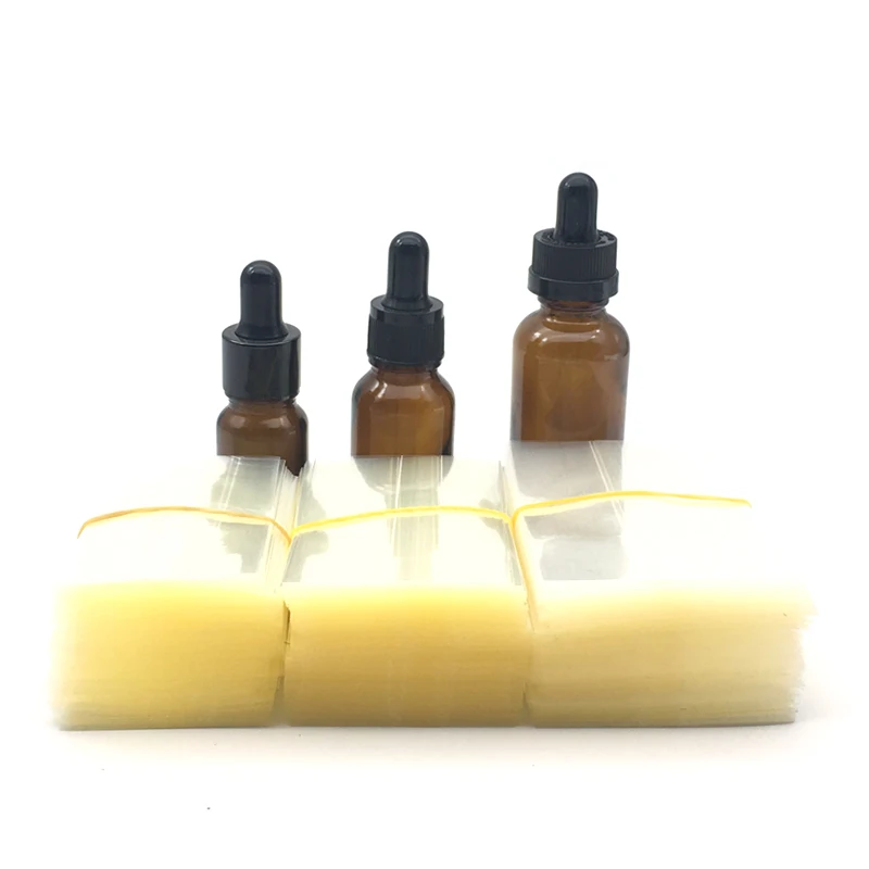 200Pcs Heat Shrink Wrap for 10ml 15ml 30ml 50ml Glass Dropper Bottle Shrink Wrap Bands Easy Use, Make Products Professional
