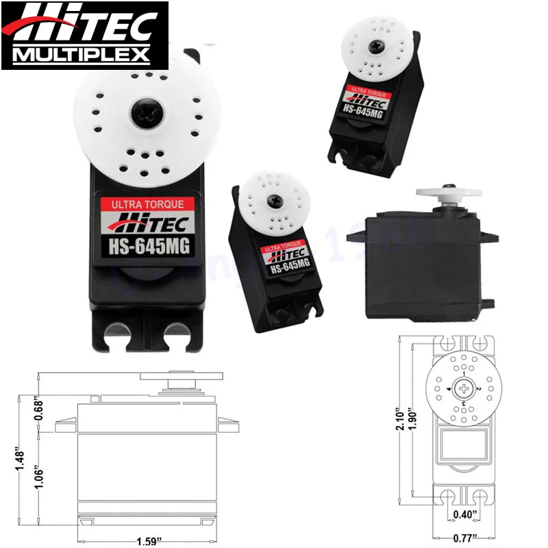 Hitec HS-645MG HS645 Metal Gear grande coppia Servo Standard per 1:10 1:12 RC aereo camion cingoli barca