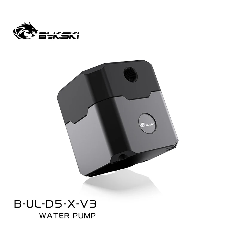 Bykski B-UL-D5-X-V3 refrigeración por agua D5 cabezal de bomba de agua 5M metros de caudal metal negro accesorios de modificación de computadora 1000L/H