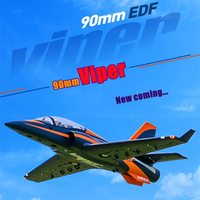 FMS 90mm Super Viper Ducted Fan EDF Jet 6S 6CH With Flaps Retracts EPO PNP RC Airplane Model Hobby Plane Avion Aircraft 1400mm