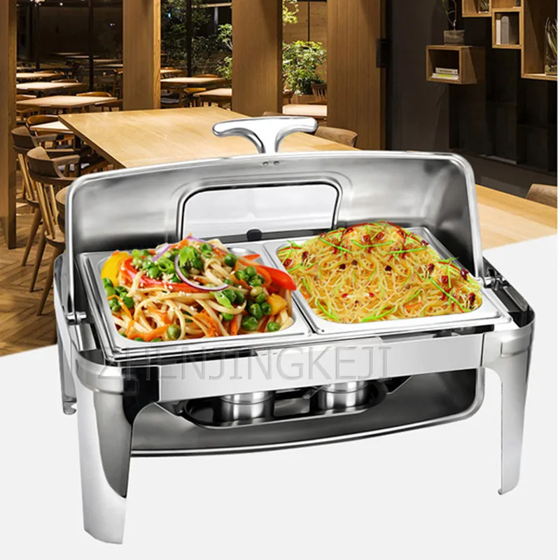 Holding Furnace Commercial Hotel Home Small Electric Heating Rectangular Full Clamshell Stainless Steel Buffet Equipment