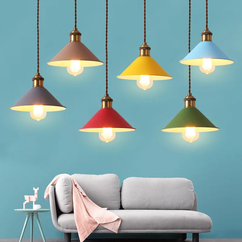 

pendant light modern Nordic hanging lighting LED iron chandelier living room decorative lamps cafe bar restaurant chandelier