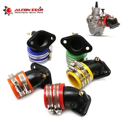 Alconstar Motorcycle Fuel Supply Manifold Carburetor Interface Adapter for Yamaha 100 RSZ100 JOG100 PE27 PE30 CVK24 26 CVK30