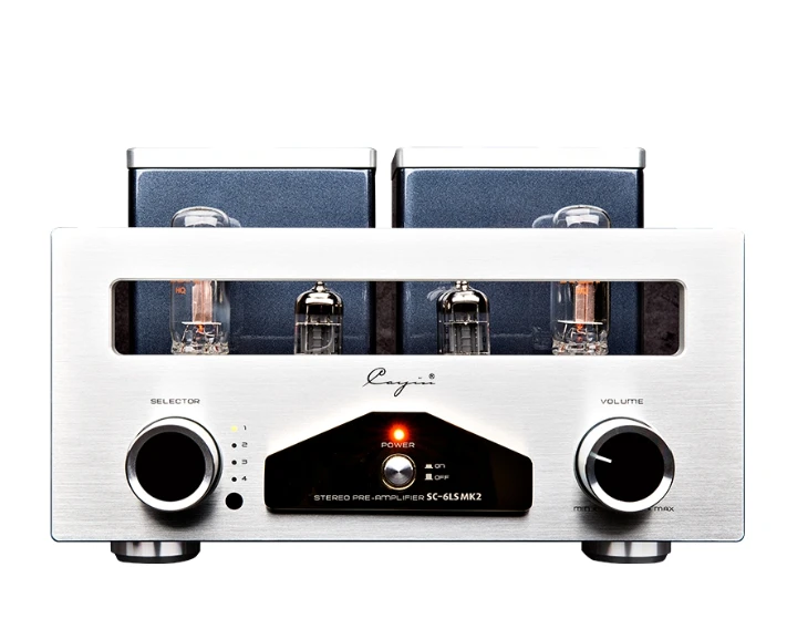 Cayin SC-6LS Mk2 Vacuum Tube Preamplifier Pre Amp 12AU7EH 22DE4 15db Gain Output 2~22v With Remote Control 350mv