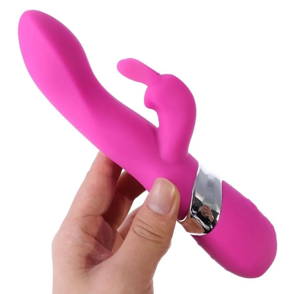 

APHRODISIA 2 Motors Rechargeable Rabbit G Spot Clitoris Stimulator, Multispeed Dildo Powerful Vibrators Sex Toys For Women