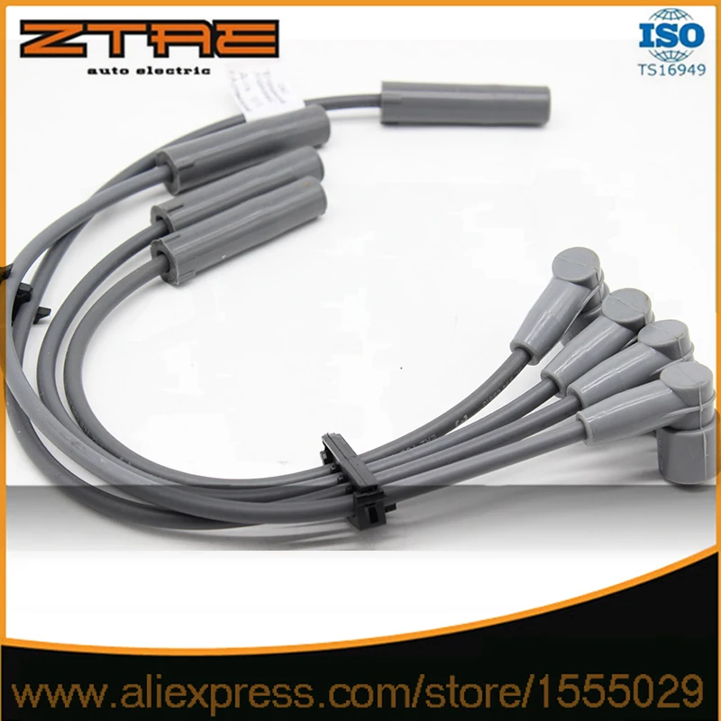 Juego de cables de bujía, Cable de encendido apto para Lada 2111-3707080-04