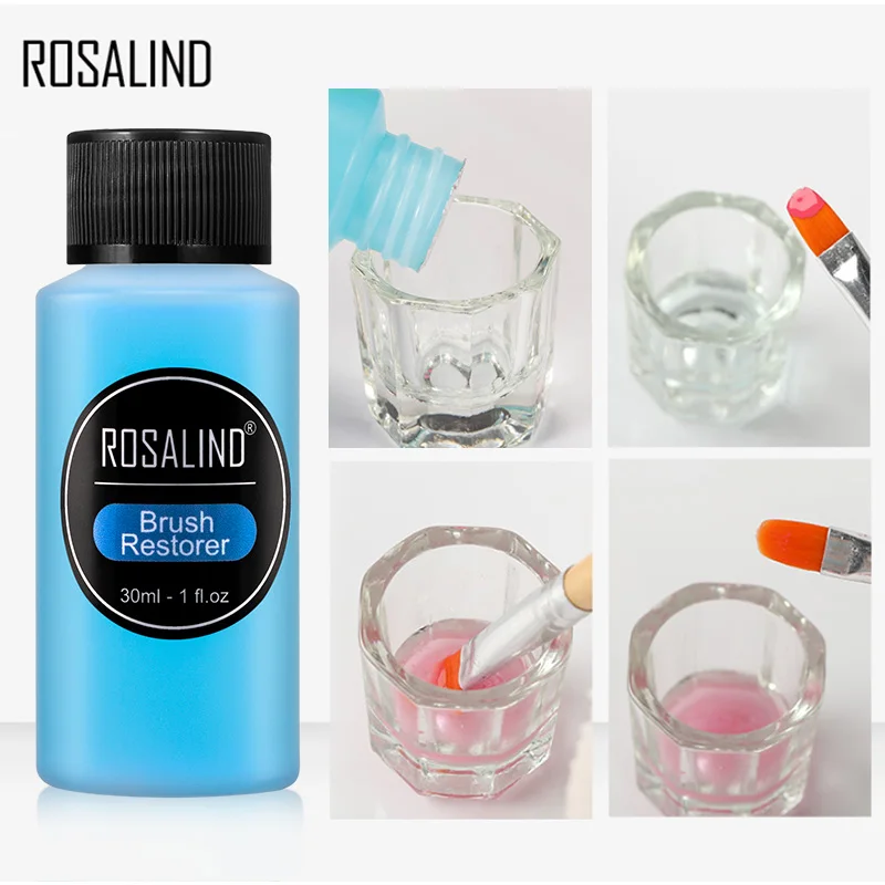 Rosalind-caneta para limpeza de unhas com 30ml, água, 1 peça, gel, removedor, arte de unha, manicure, acrílico, ferramenta, caneta de lavagem