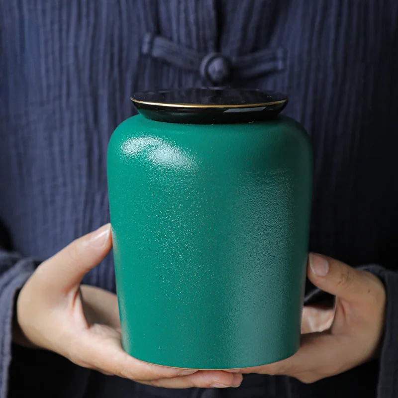 

Однотонный матовый керамический контейнер для хранения большой емкости влагостойкий жестяной домашний герметичный контейнер для хранения конфет и продуктов