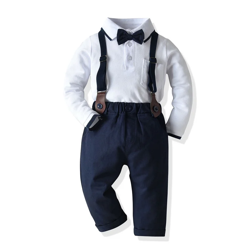 Tem Doger Baby Clothing Sets 2019 Winter Infant Newborn Boys Clothes Long Sleeve Tops+Overalls 2PCS Outfits for Baby Clothing