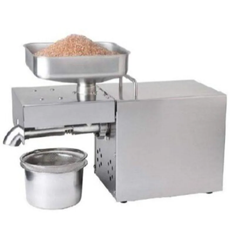 Stainless Steel Pressure Vertical Oil Press Machine Electric Differential Squeezing Peanut Yield Efficiency