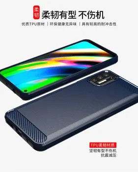 Silikonový kryt s motivem pro Motorola Moto G9 Plus, vyrobený z uhlíkových vláken, pro Moto G9 Plus, E7iPower G72 G14 E30 E20. 6 nejlepší prodej pouzdro g72 - №2