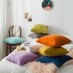 Sofa cushion cover stripe corduroy 35x35/40x40/45x45/30x50/50x50/55x55/60x60cm decorative throw pillowcase home pillow cover