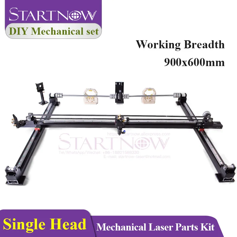 

Startnow DIY CO2 Laser Metal Parts 900mmx600mm Outer Sliding Rails Kits Single Head XY Axis Mechanical Laser Parts Set