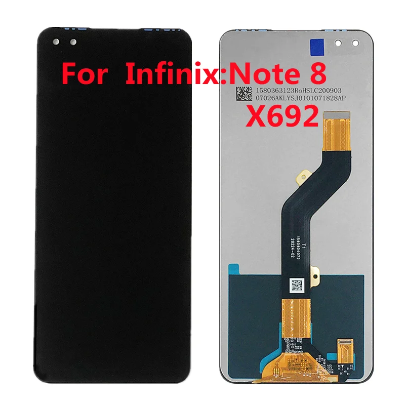 

6.95" For Infinix Note 8 X692 LCD Display Screen+Touch Panel Digitizer For Infinix Note 8 Note8 LCD Display Repair Part Replace