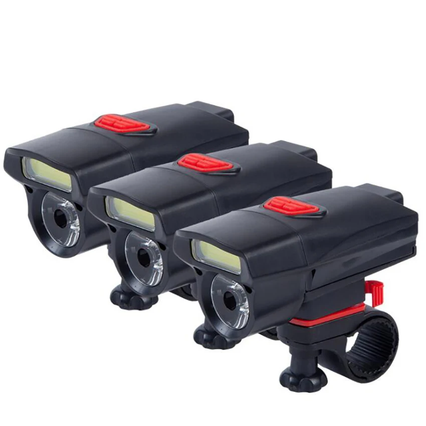 Feux avant de vélo, éclairage avant de vélo de montagne Super lumineux avec support de montage, lampe de cyclisme, torche à piles