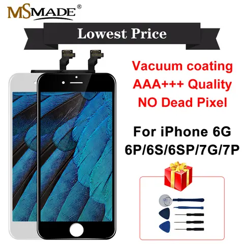 AAAAA+++ For iPhone 6S Display 6 Plus LCD Touch Screen Digitizer Assembly With 3D Force For iPhone 6Plus LCD Display