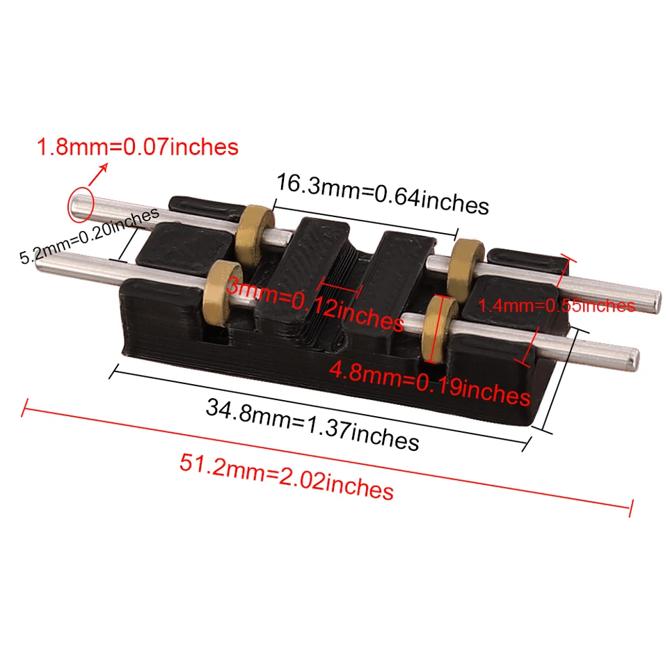 Oshhni – Module De Voie D’essai Pour Trains HO 1/87 – Banc à Rouleaux Monobloc – Réparation Et Test – Extensible