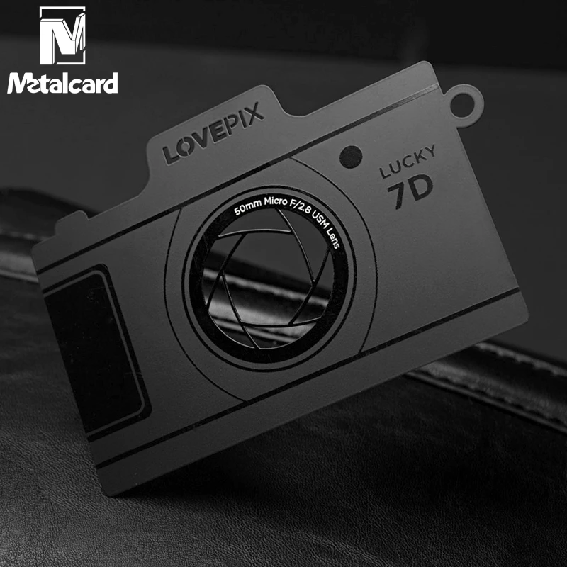 

Stainless steel electrophoresis black card metal business card design and production