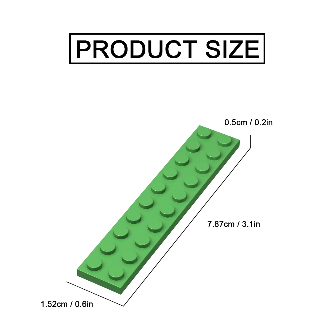 Décennie s de construction minces en plastique pour enfants, briques de taille créative, modèle en vrac, jouets pour enfants, figurines de bricolage, 2x10 dos, 5 pièces