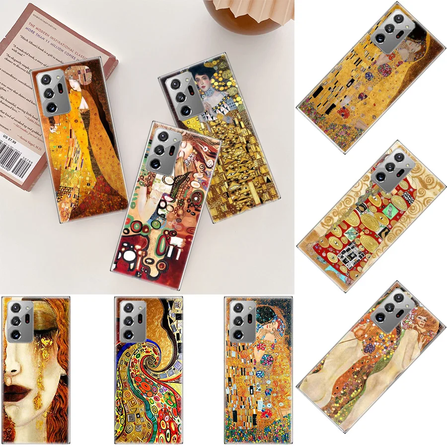 Kiss by Gustav Klimt Desig Phone Case For Galaxy Samsung A03 A03S A13 A23 A33 A53 A73 A54 A34 A24 A14 5G A04 A04S A9 A8 A7 A6 Pl